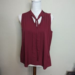 Burgundy Lucky Brand Sleeveless Top Size S